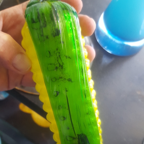 Vintage 4 Murano-Style Glass Art Veggies 🍆🌽 - Picture 9 of 10